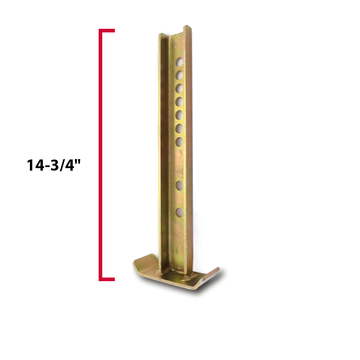 REPLACES BOSS STB03220 - KICKSTAND-LEG, STRAIGHT BLADE RT3 ZINC PLATED